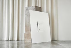 Grand miroir d'art rare de Michel Martens des années 1970