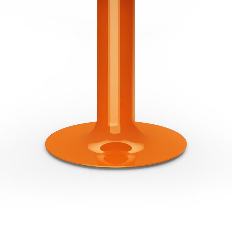 French Michel Mortier 10497 Metal and Glass Table Lamp for Disderot in Orange For Sale