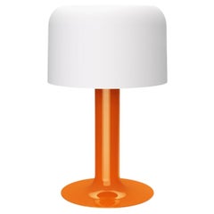 Michel Mortier 10497 Lampada da Tavolo in Metallo e Vetro per Disderot in Arancione