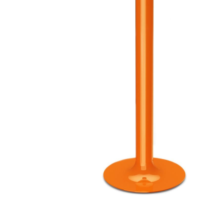 Michel Mortier 10527 Metal and Glass Floor Lamp for Disderot in Orange In New Condition For Sale In Glendale, CA