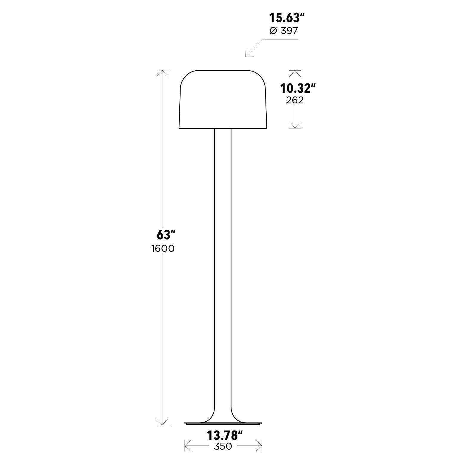 French Michel Mortier 10527 Metal and Glass Floor Lamp for Disderot in White For Sale