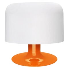 Michel Mortier 10576 Lampada da Tavolo in Metallo e Vetro per Disderot in Arancione