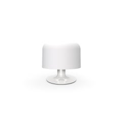 Lampe de bureau Michel Mortier 10576 en métal et verre pour Disderot en blanc