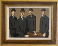 Hombres de traje y jugadores de bolos" de Michel Néron
