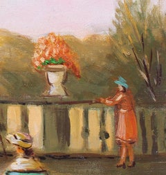 Au Luxembourg, oil on canvas