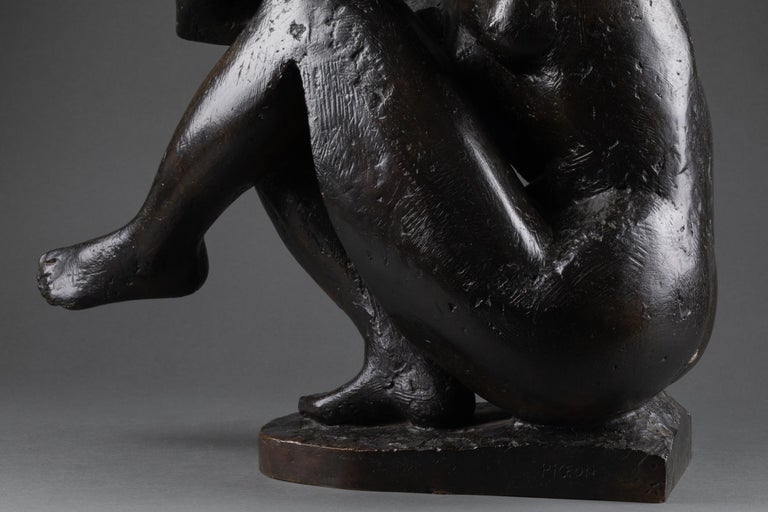 Michel Pigeon : "Le Miroir", Epreuve originale en bronze patinée x/8 ex.  For Sale at 1stDibs