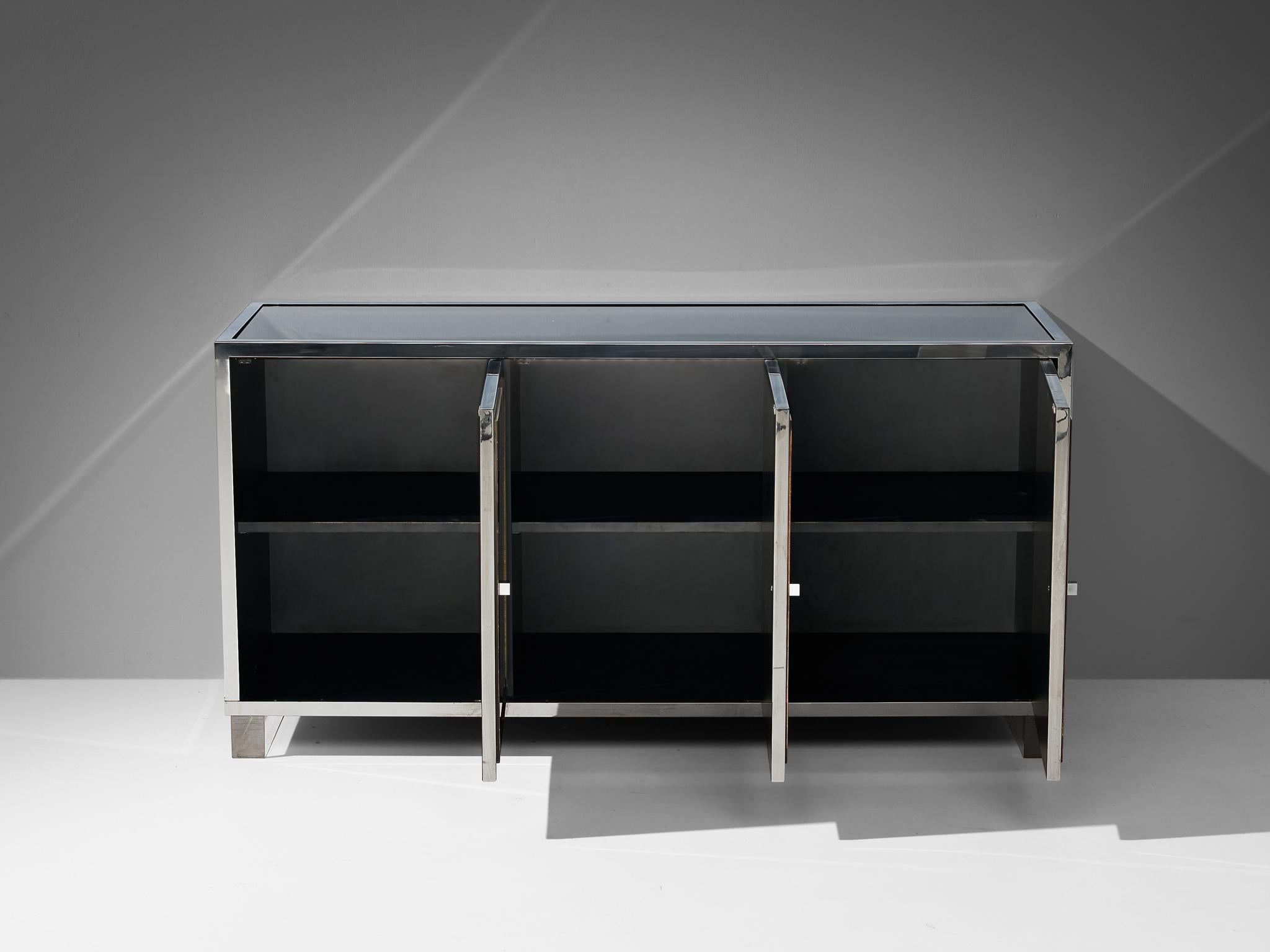 Michel Pigneres Mirrored Sideboard  For Sale 3