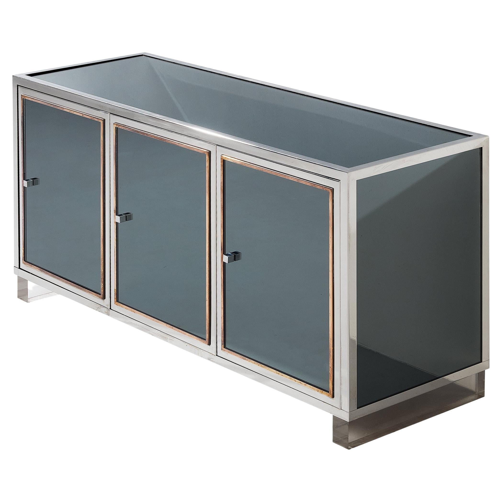 Michel Pigneres Mirrored Sideboard  For Sale