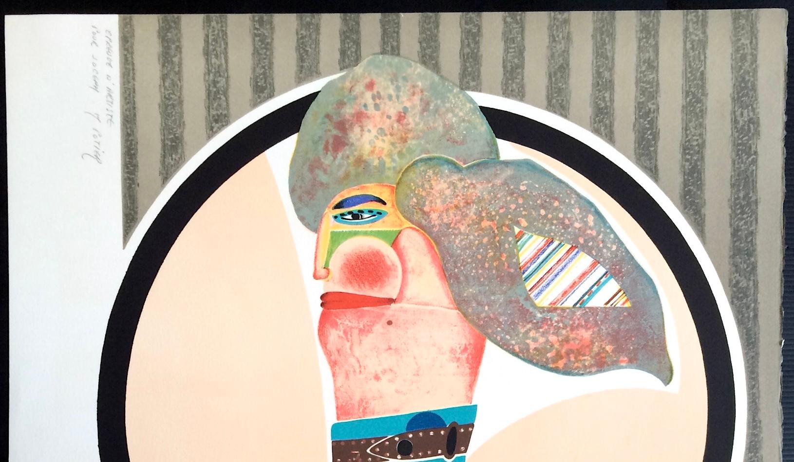 FEMME DÉNUDÉE, Litografía firmada, Retrato de desnudo moderno, Erotismo Pop Art en venta 2