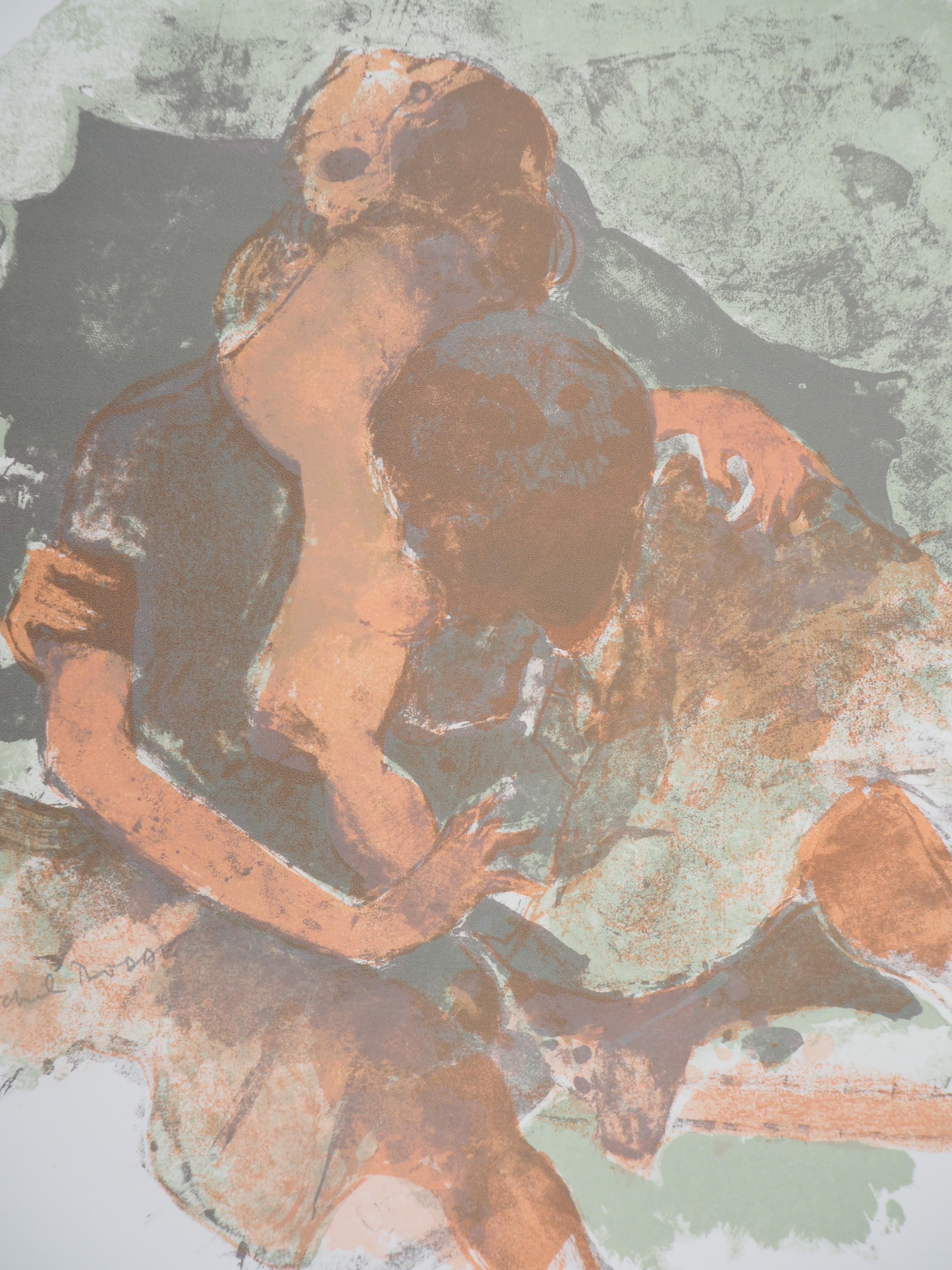 Michel Rodde Figurative Print - Lovers : The Erotic Hug - Original handsigned lithograph