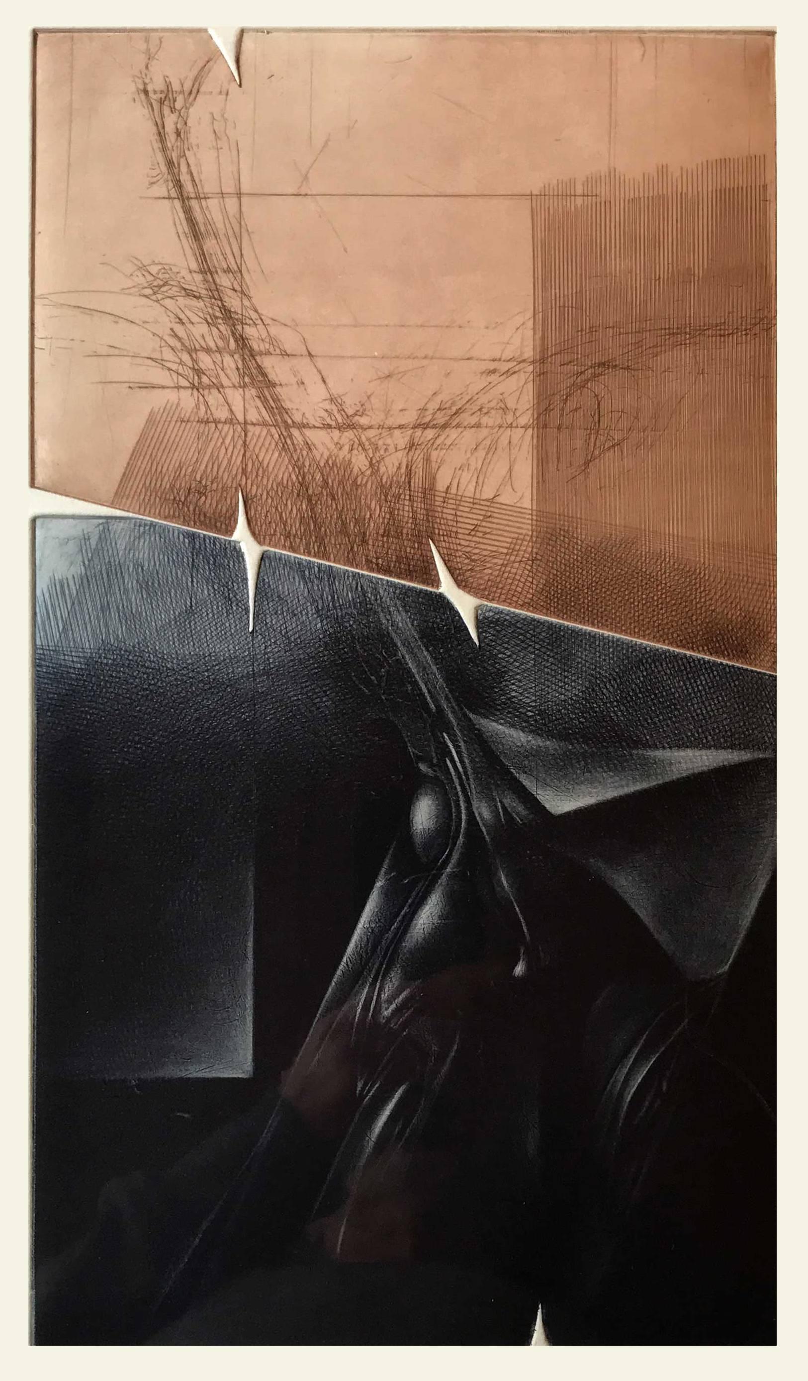 Abstract Print Michel Roncerel - Cicatrices Opalescentes IV