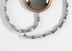 Michel Salerno, "Axiom, " Handmade Aluminum and Bronze Mirror, France, 2020