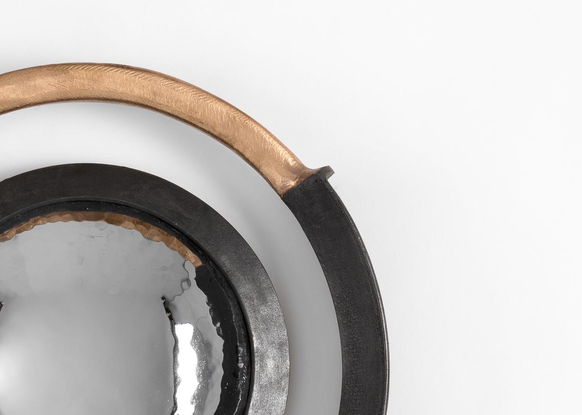 Michel Salerno, a master metal-smith born in Nice, has been a professor at the École Nationale Supérieure des Beaux-Arts for twenty-five years. Using centuries-old techniques, and evoking motifs older still, Salerno produces work that, nonetheless,