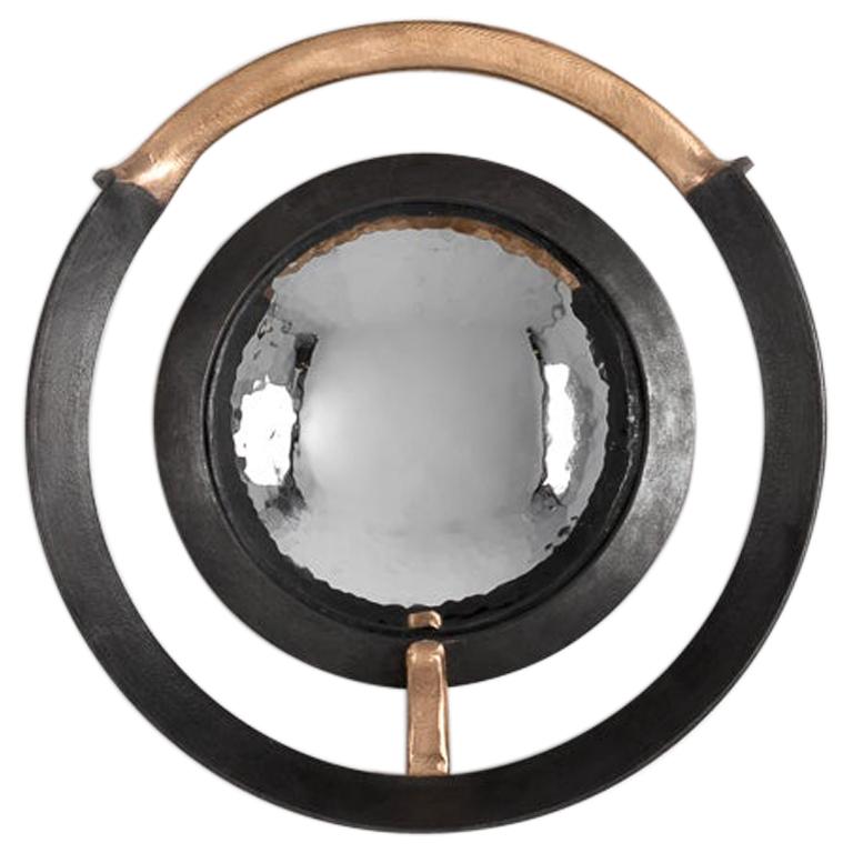 Michel Salerno, "Entre Fer et le Bronze, " Handmade Mirror, France, 2020