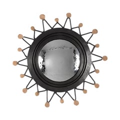 Michel Salerno, "La Lune et les Soleils, " Handmade Mirror, France, 2020