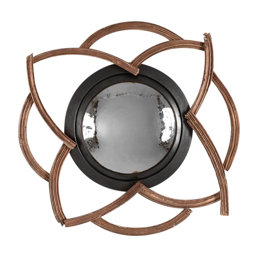 Miroir en bronze « La Sortie et a L'Interieur » de Michel Salerno, France, 2020 en vente