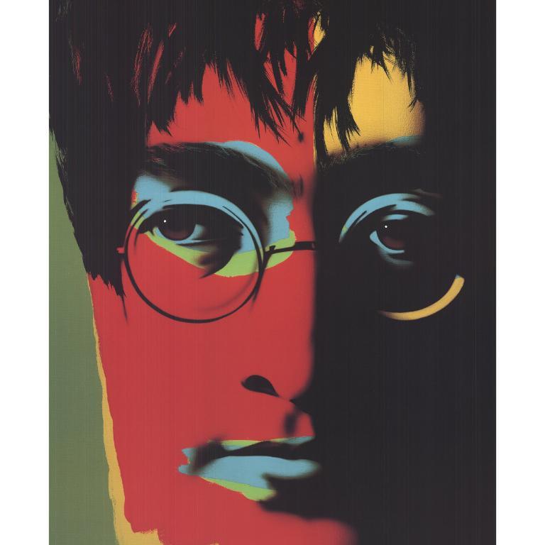 'John Lennon' 1988- - Contemporary Print by Michel Saulnier