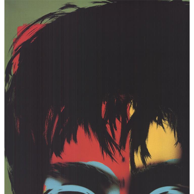 'John Lennon' 1988- - Black Portrait Print by Michel Saulnier