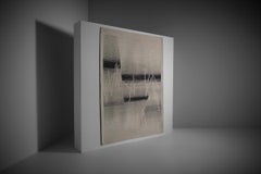 Arazzo da parete Michel Seuphor in lana bianca e nera