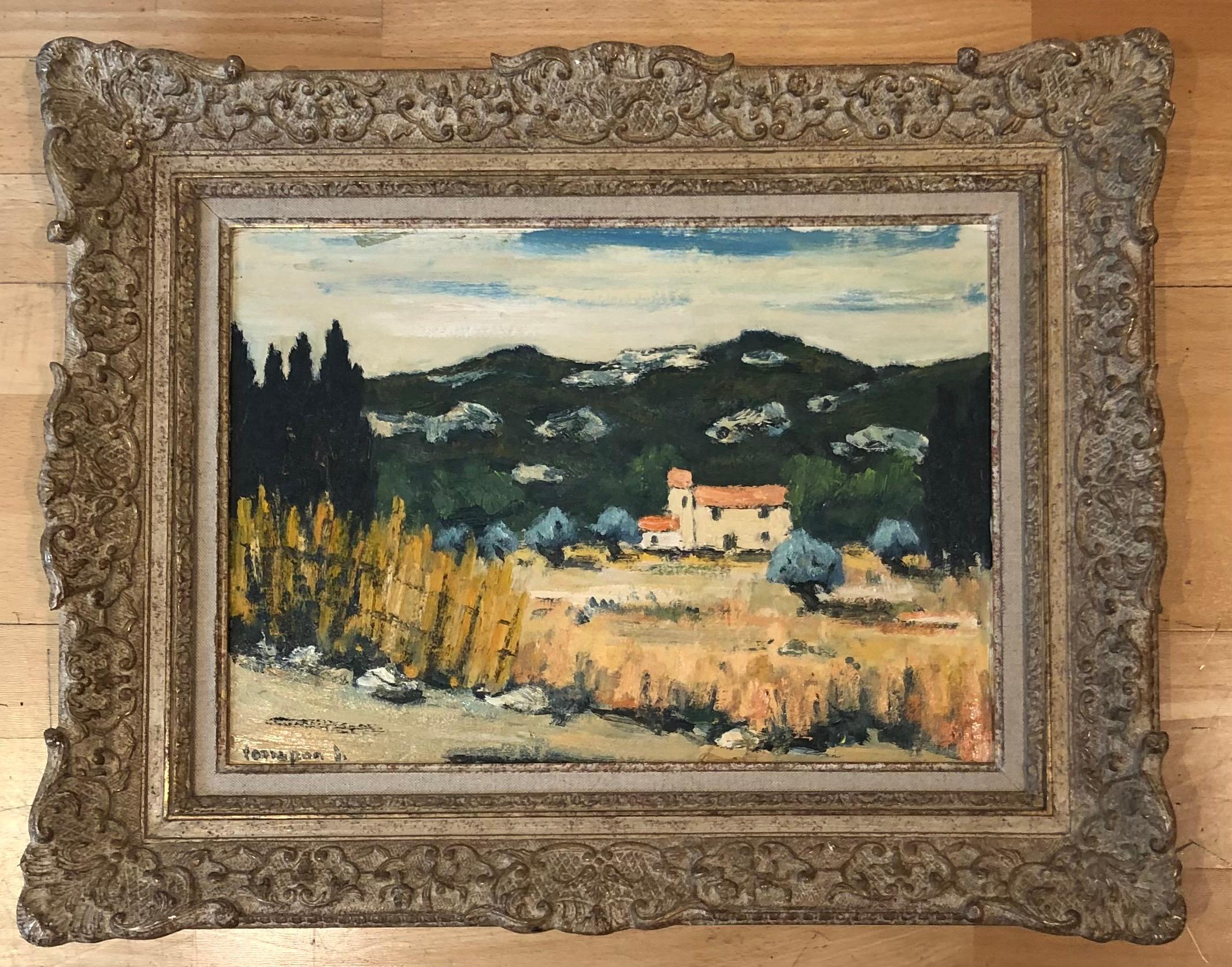 Paesaggio di campagna - Painting di Michel Terrapon