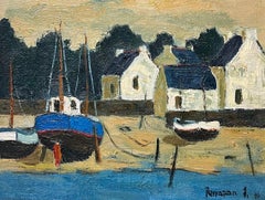 "Fishing Boat. Bréhat, Brittany" by Michel Terrapon - Oil on Canvas - 35x27 cm