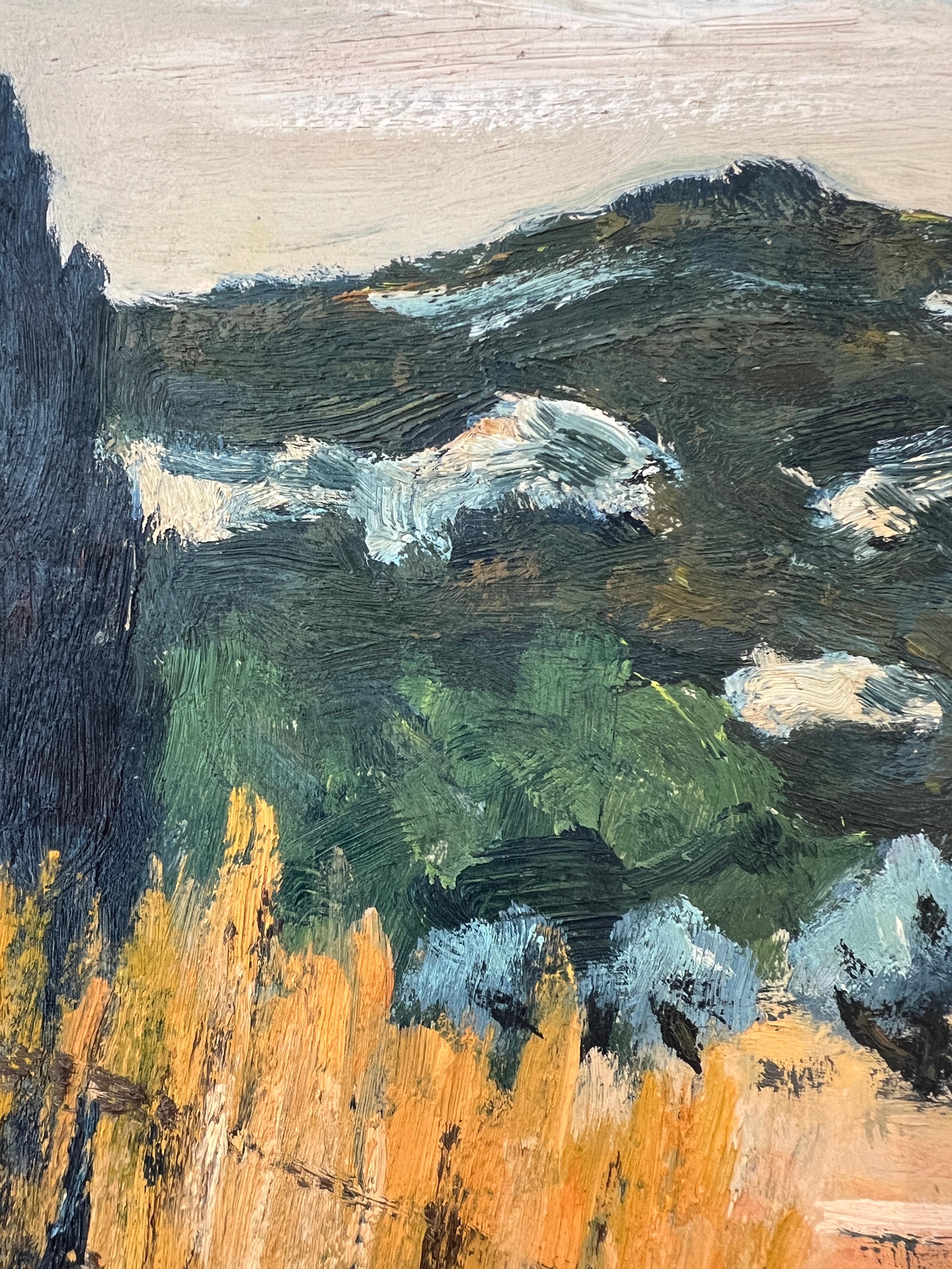 Mas der Provence, Französisch (Beige), Landscape Painting, von Michel Terrapon