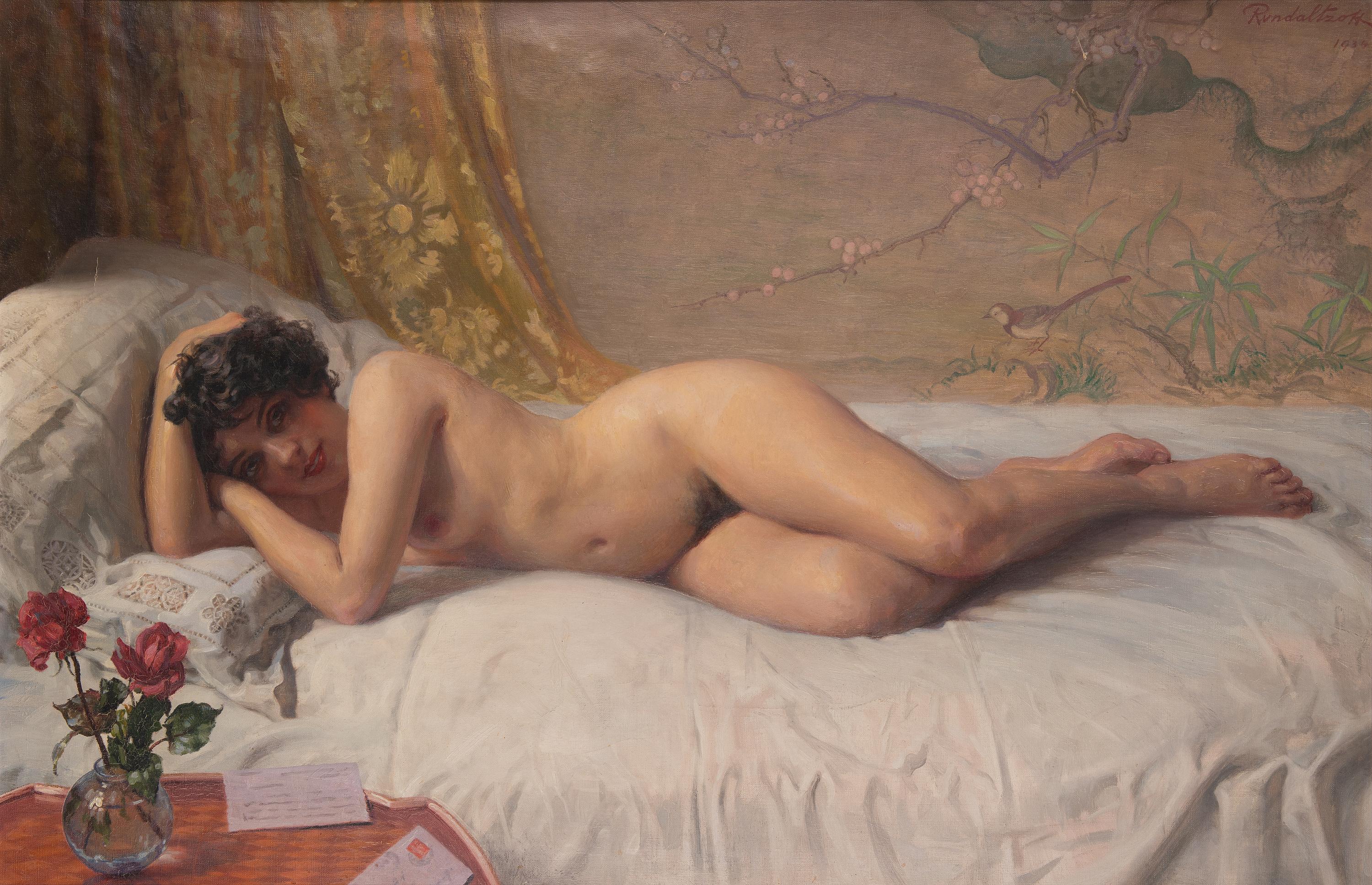 Michel Victorovitch Rundaltsoff Nude Painting - Nude model