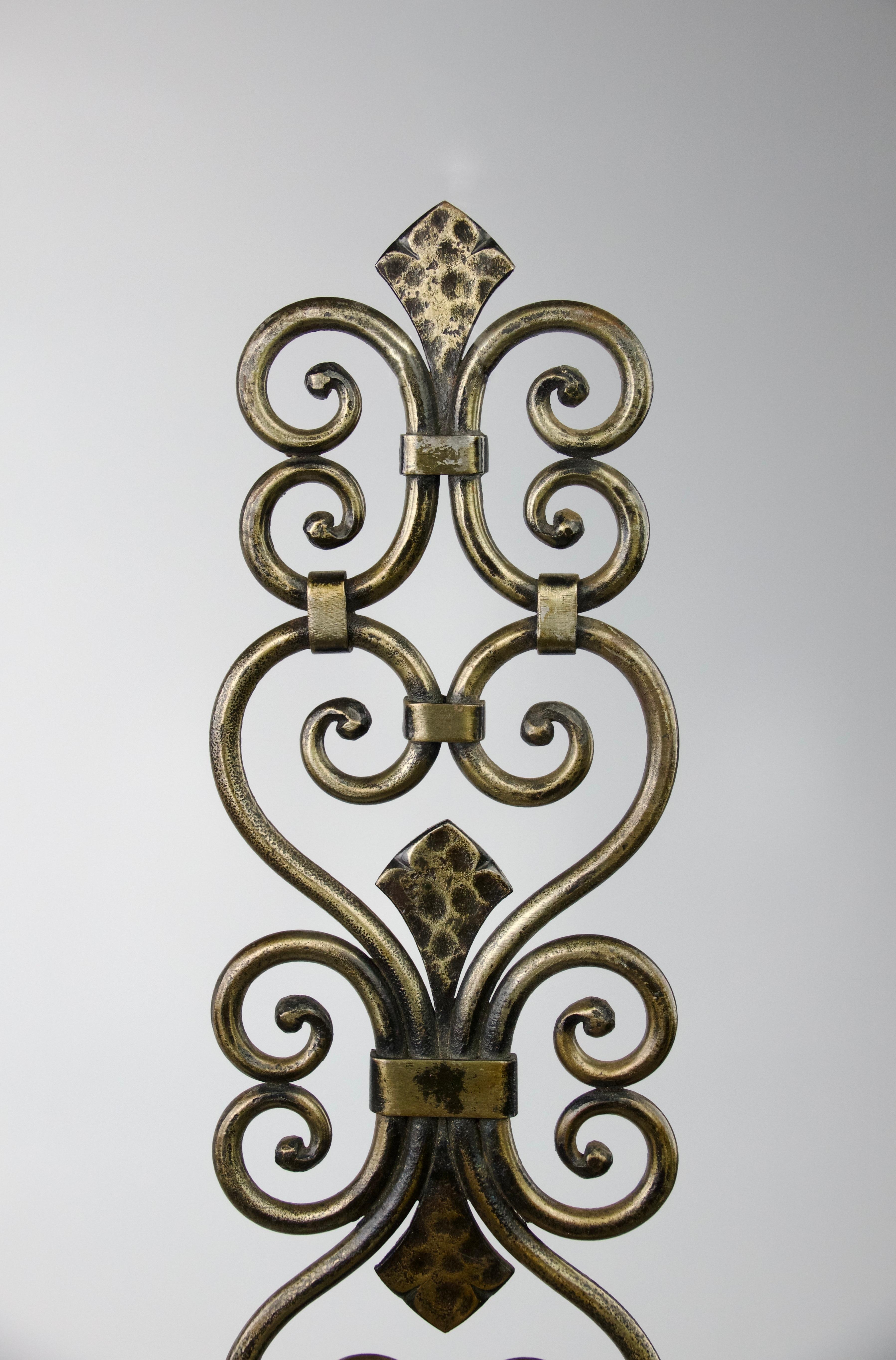 Forged Michel Zadounaisky, Sconces '2', France, 1940 For Sale