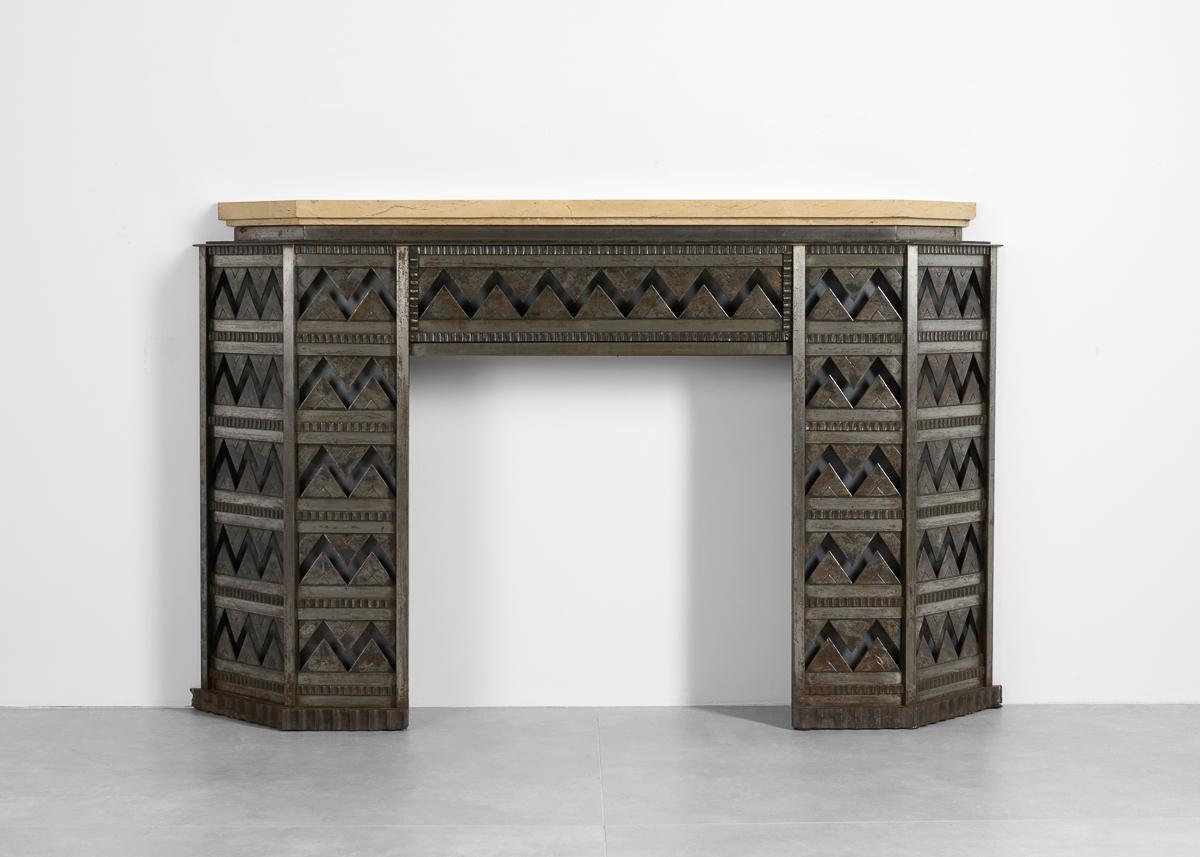 Français Michel Zadounaïsky, Cheminée Art déco, France, 1932