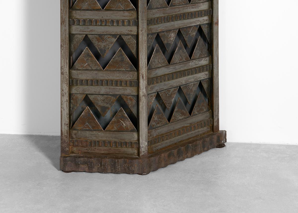 Patiné Michel Zadounaïsky, Cheminée Art déco, France, 1932