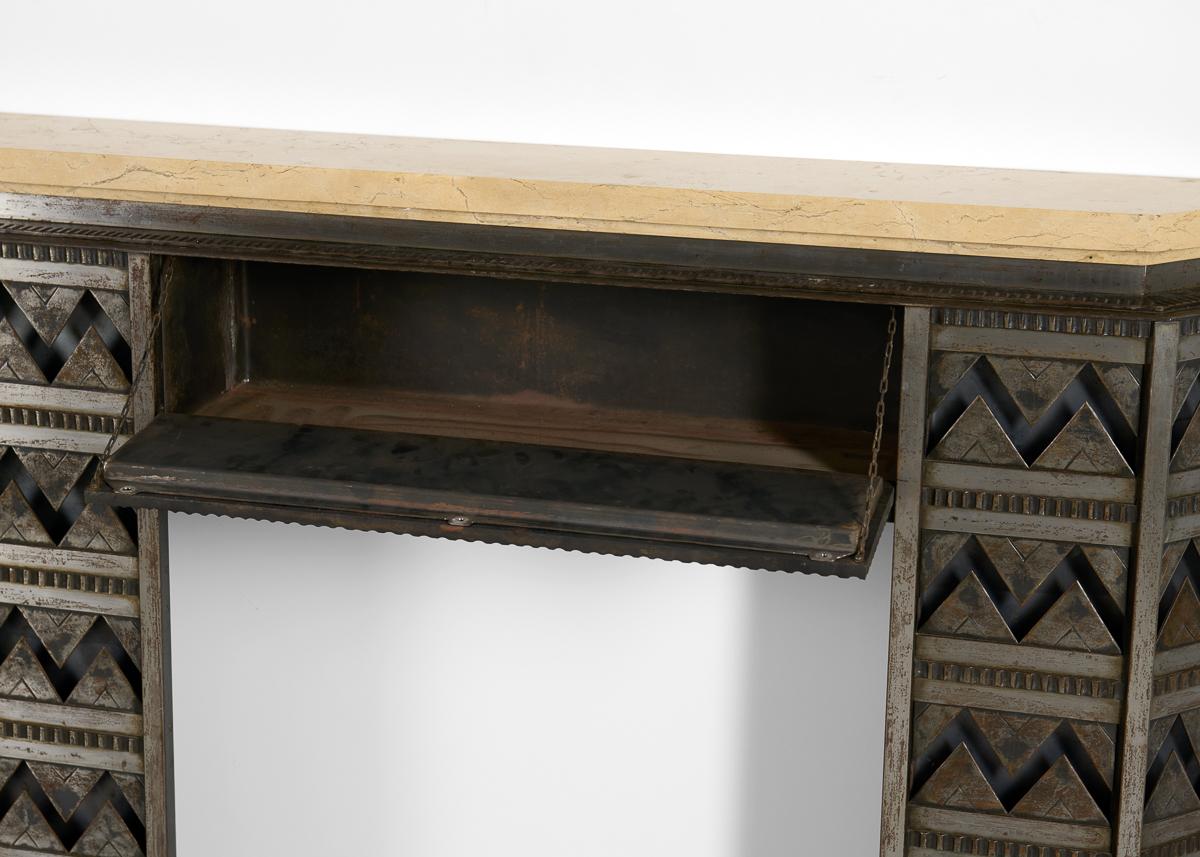 Michel Zadounaïsky, Cheminée Art déco, France, 1932 2