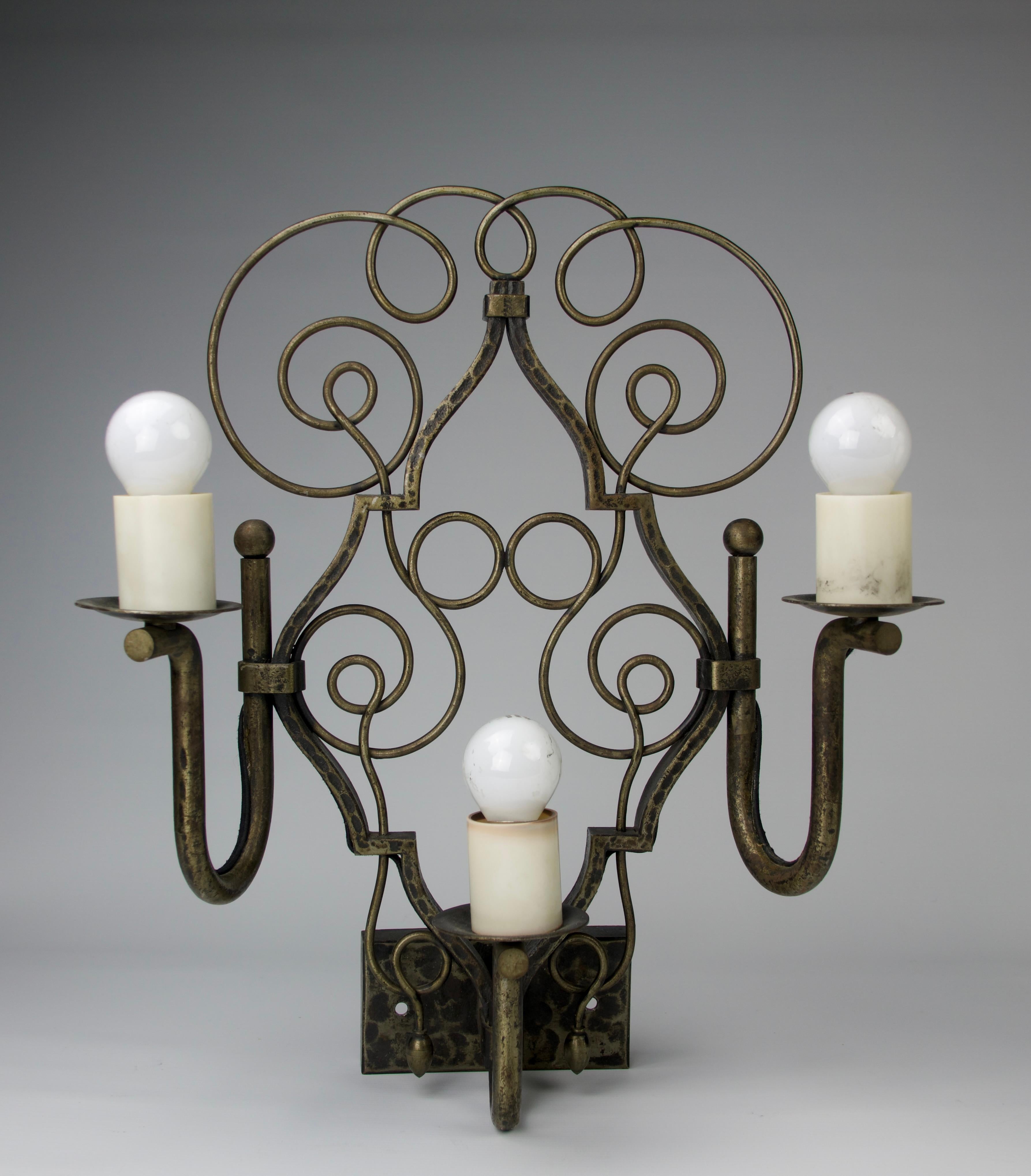 Art Deco Michel Zadounaisky, Sconces '2', France, 1950 For Sale