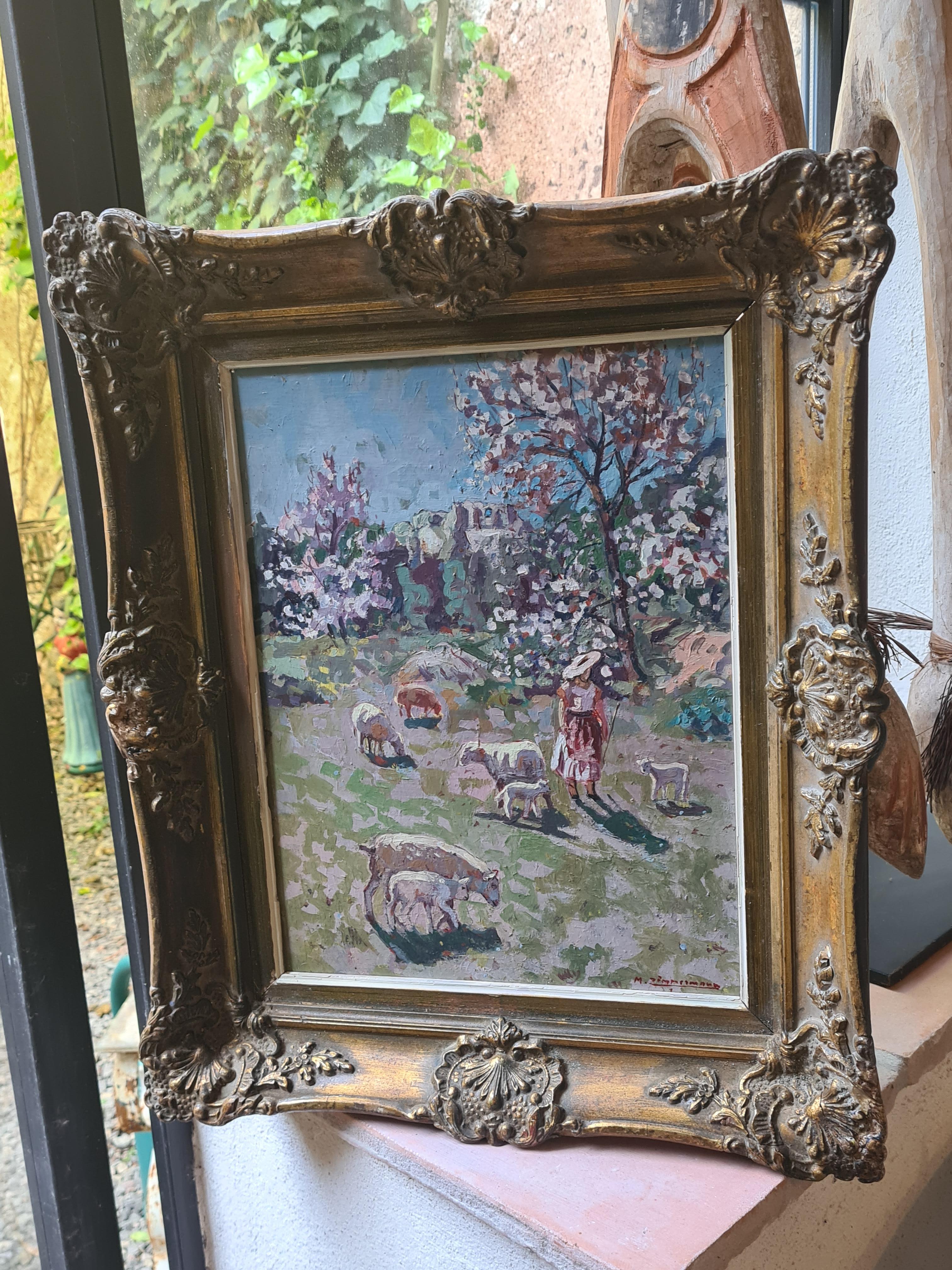 French Impressionist Landscape, Spring, The Cherry Blossom, Les Baux de Provence 7