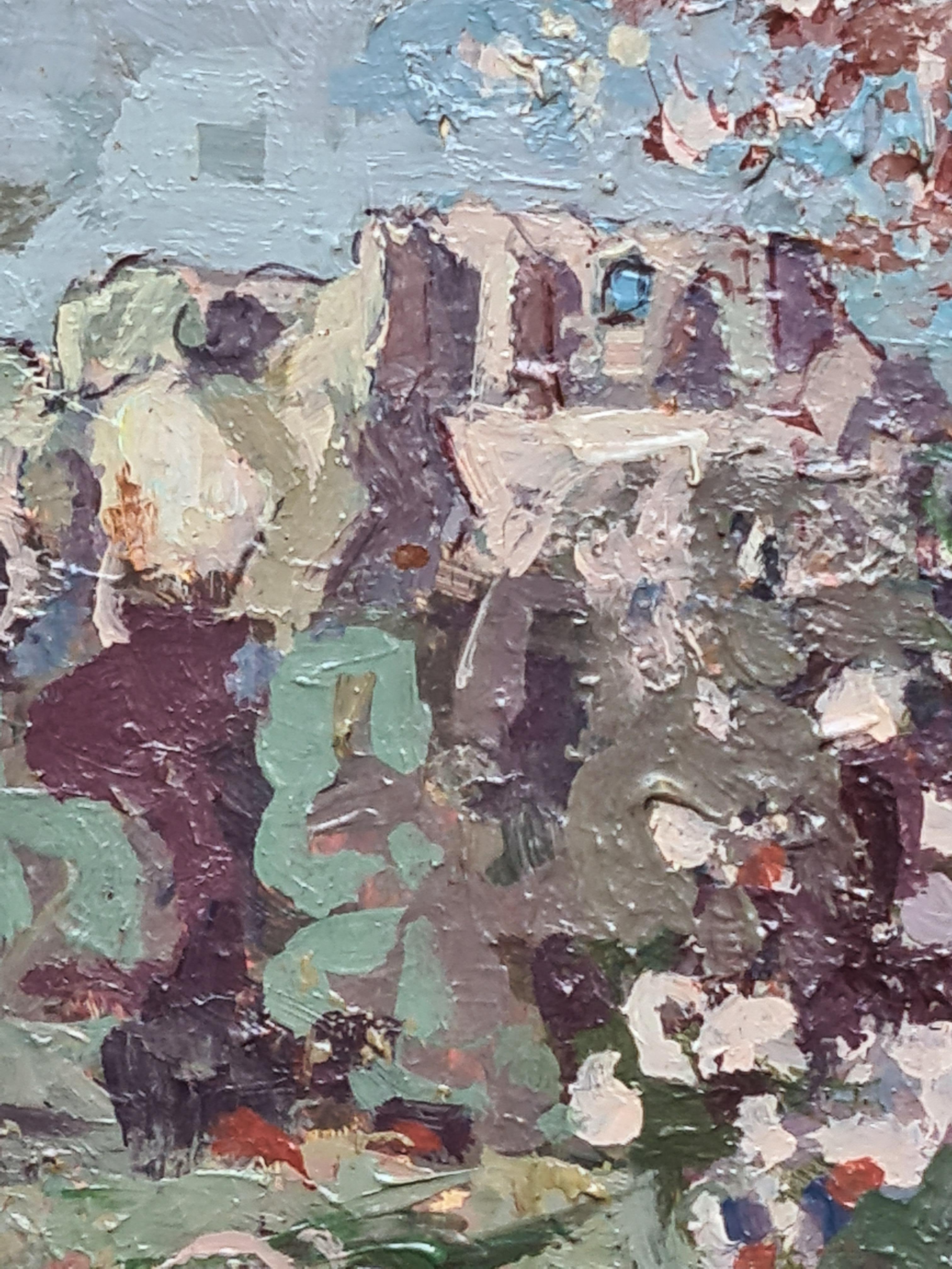 French Impressionist Landscape, Spring, The Cherry Blossom, Les Baux de Provence 3