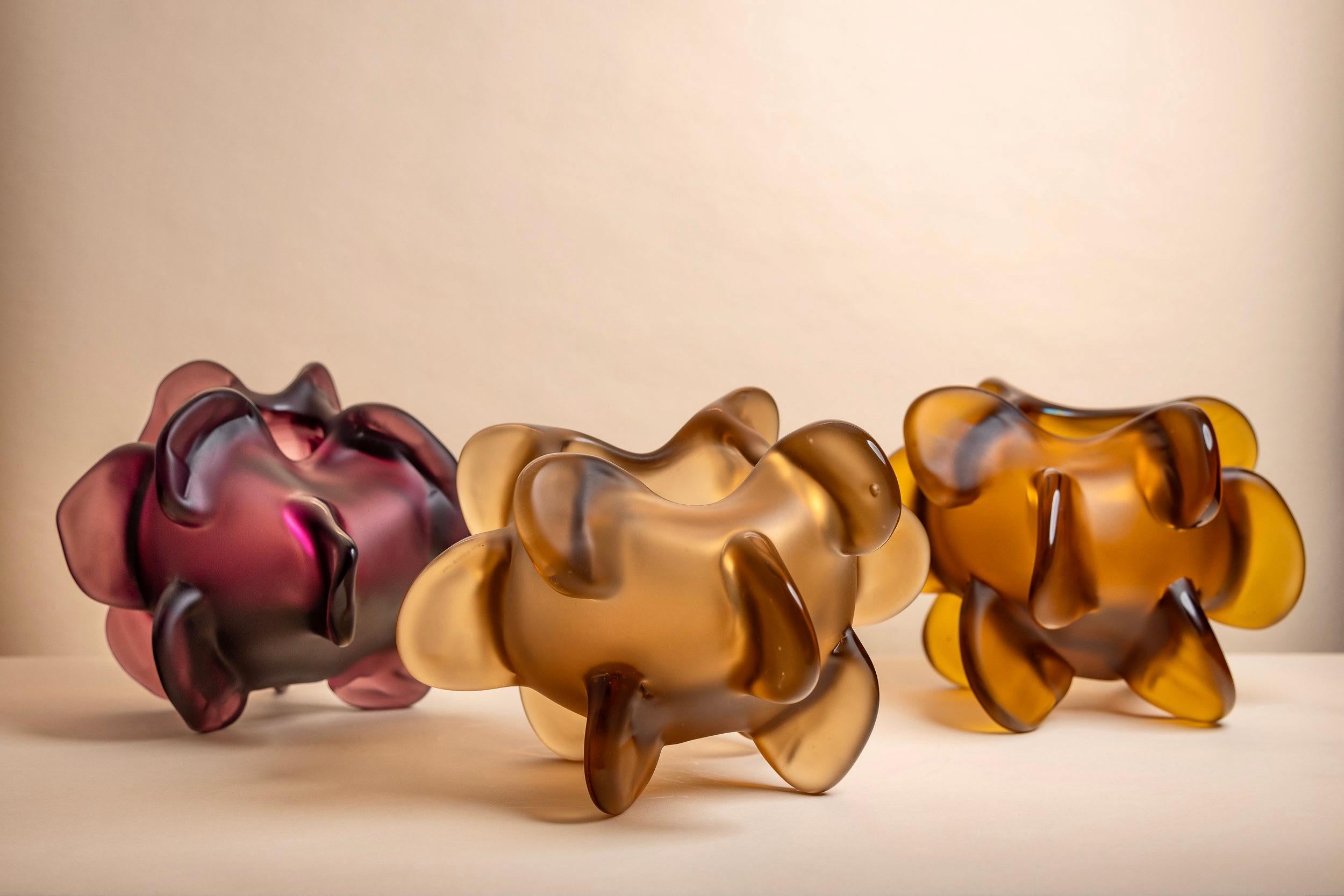 Italian Michela Cattai, Contemporary Handblown Murano Glass Sculpture, Italy, 2024 For Sale