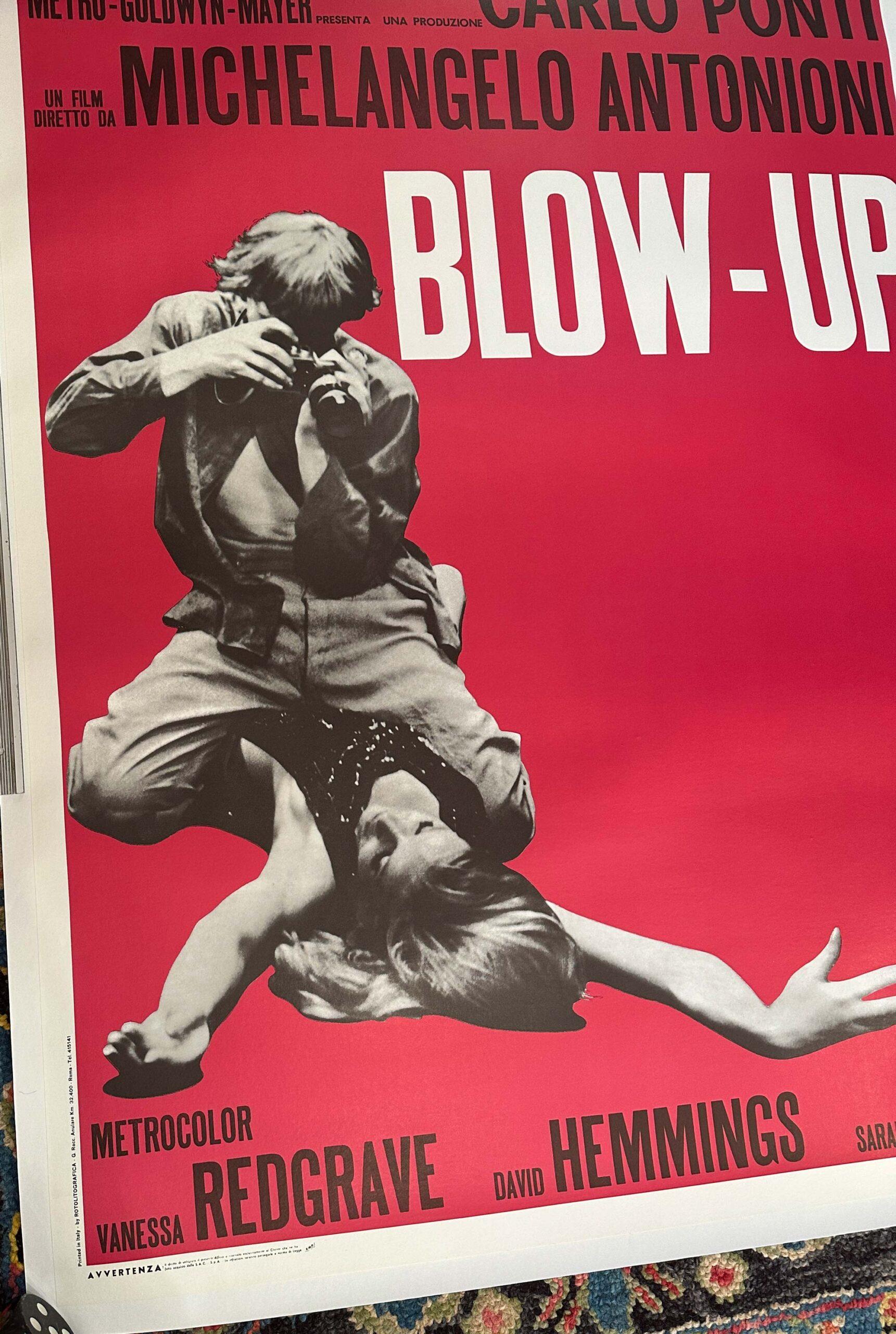 Blowup by Antonioni original 1970 Poster on linen By Michelangelo Antonioni For Sale 3