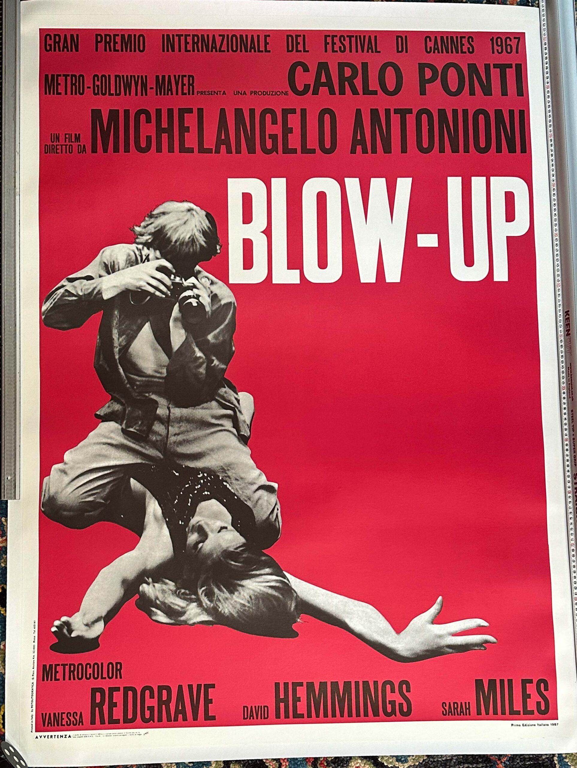 Blowup by Antonioni original 1970 Poster on linen By Michelangelo Antonioni For Sale 5