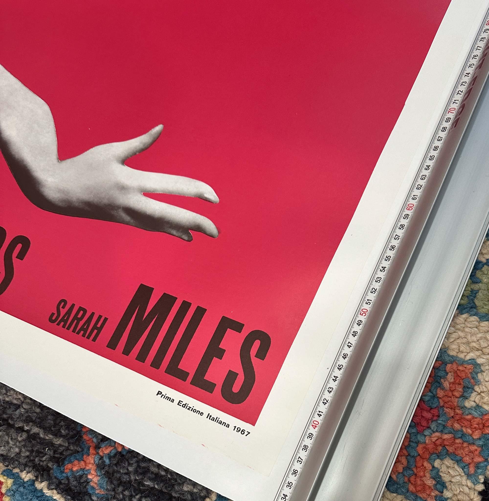 Blowup by Antonioni original 1970 Poster on linen By Michelangelo Antonioni For Sale 1