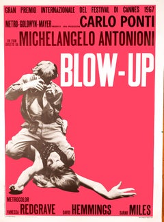 Blowup by Antonioni original 1970 Poster on linen By Michelangelo Antonioni