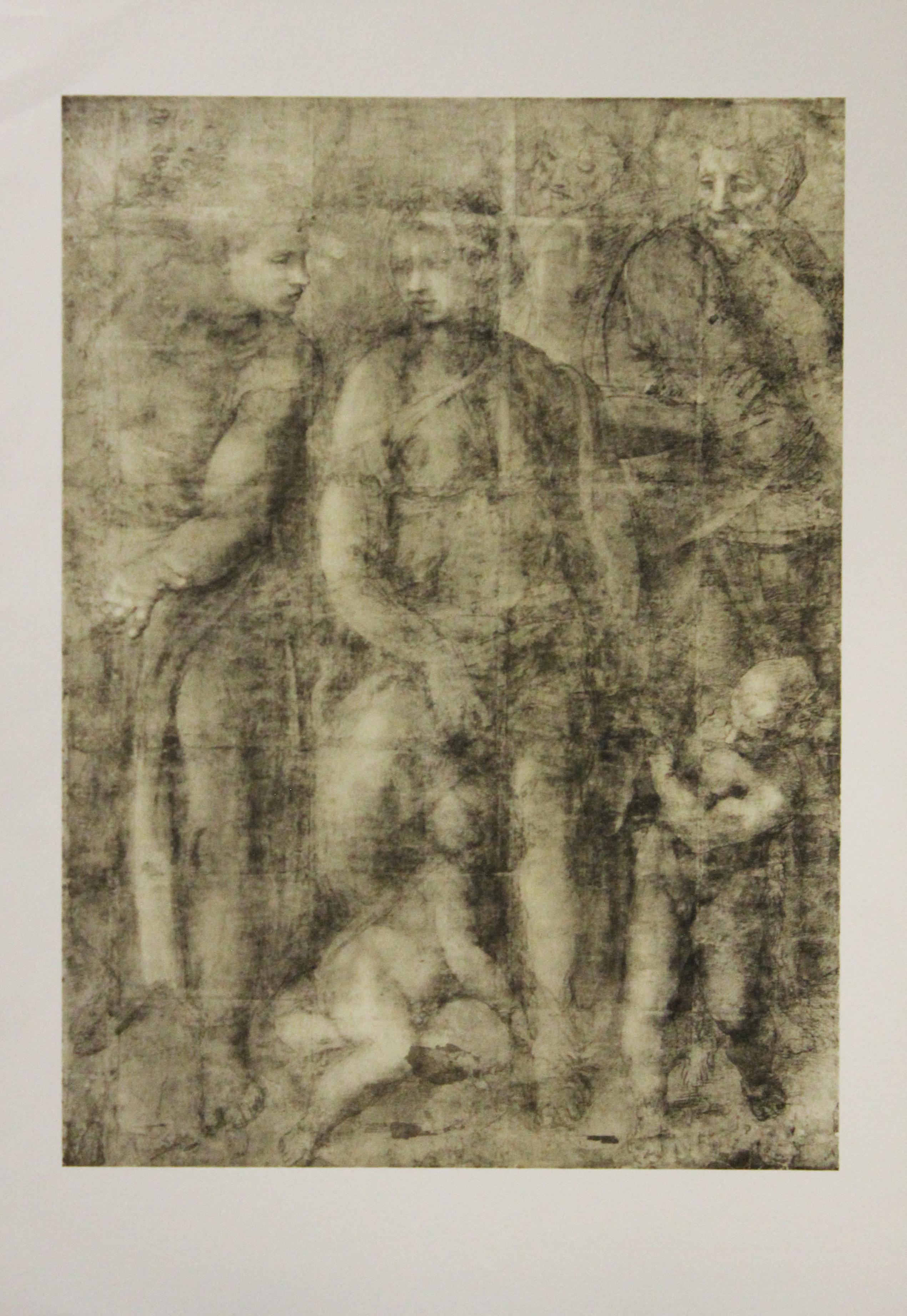 Michelangelo Buonarroti Portrait Print - Epiphany-Poster. New York Graphic Society. Printed in Italy. 