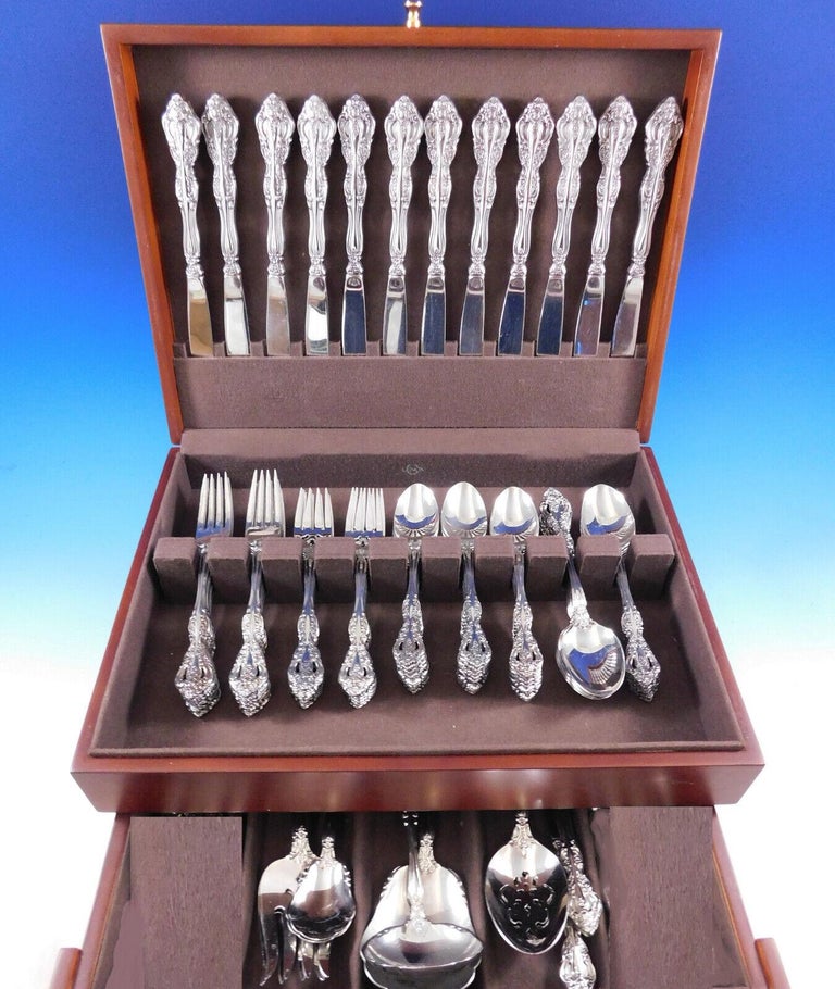 Michelangelo by Oneida Stainless Steel Flatware Set Service 84 Pieces