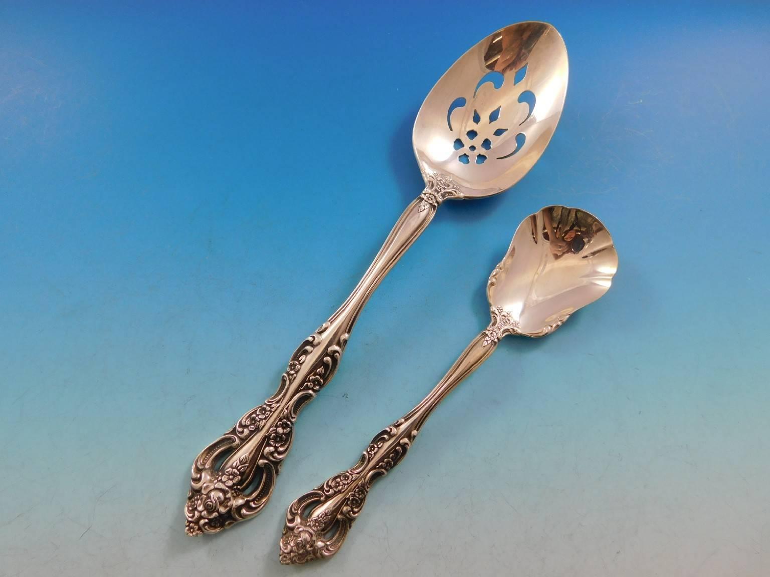20th Century Michelangelo by Oneida Sterling Silver Flatware Set for 12 Service 78 pieces