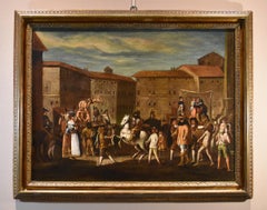 Carnival Rome Navona square Cerquozzi 17th Century Paint Oil on canvas Italy