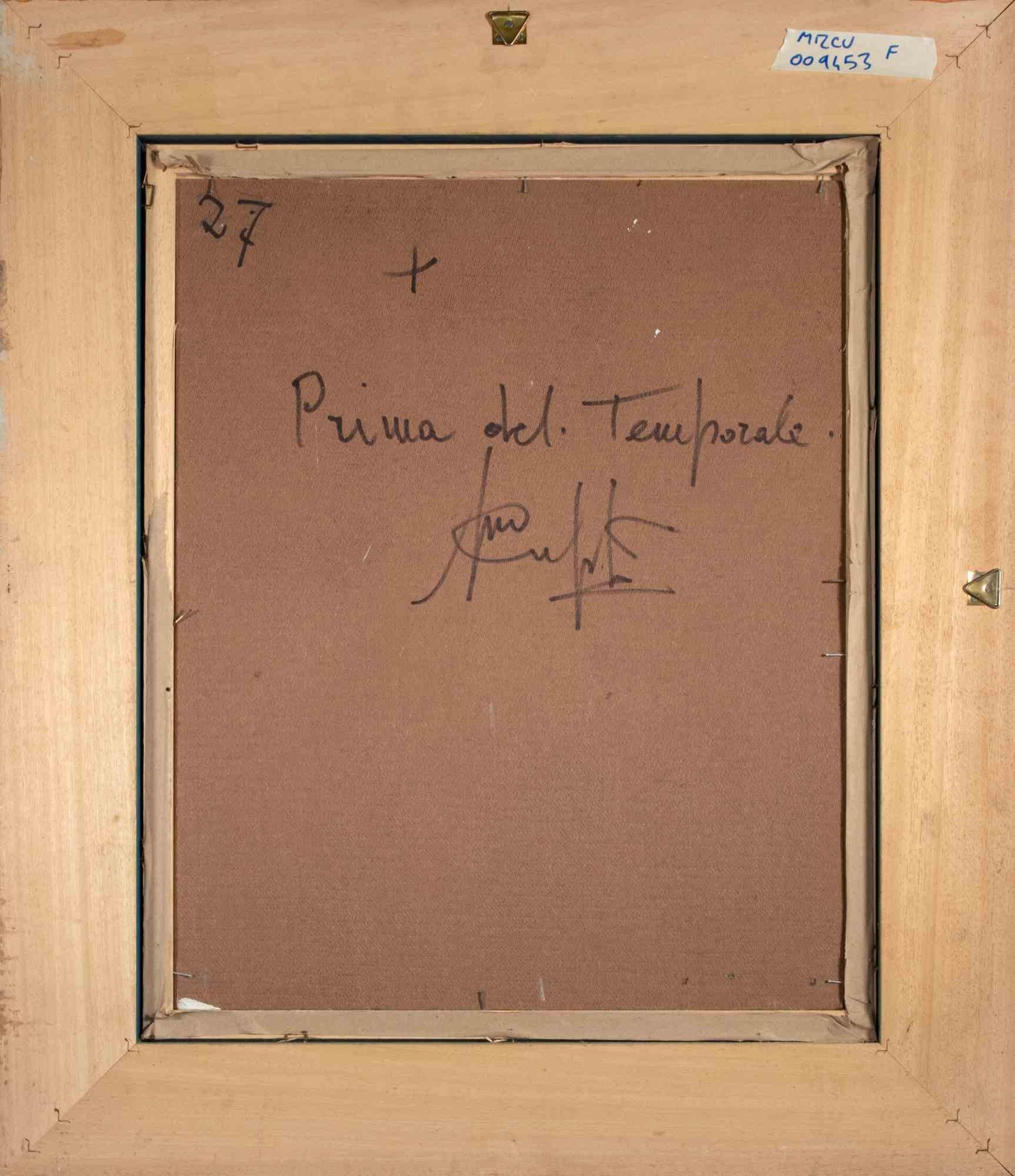 Avant la tempête - Peinture à l'huile de Michelangelo Cupisti - années 1990 en vente 1