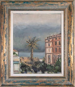 Avant la tempête - Peinture à l'huile de Michelangelo Cupisti - années 1990
