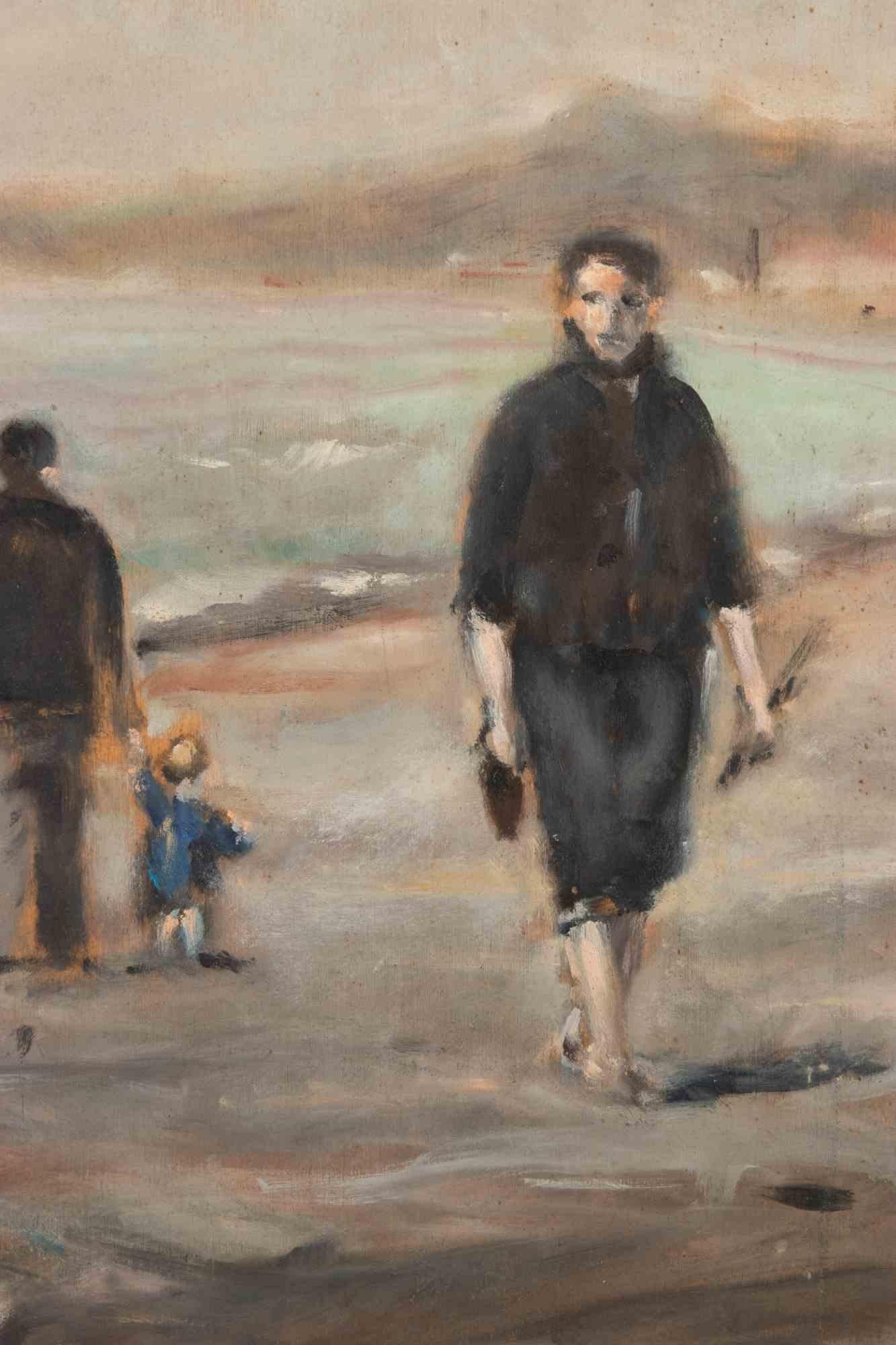 Mar en Viareggio - Pintura al óleo de Michelangelo Cupisti - 2003 en venta 2