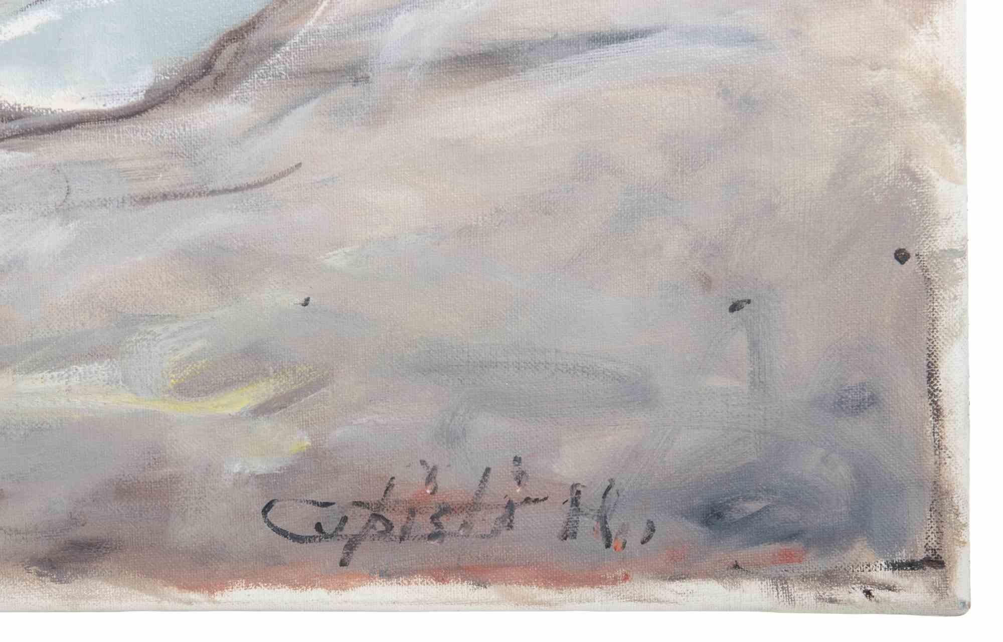 Printemps au bord de la mer - Peinture à l'huile de Michelangelo Cupisti - 2008 en vente 2