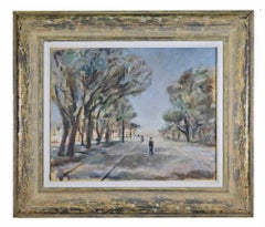 View of Viareggio - Oil Painting by Michelangelo Cupisti - 1990s