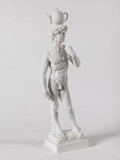 Michelangelo David Ceramic Sculpture by Andrea Salvatori, Italy, Contemporary