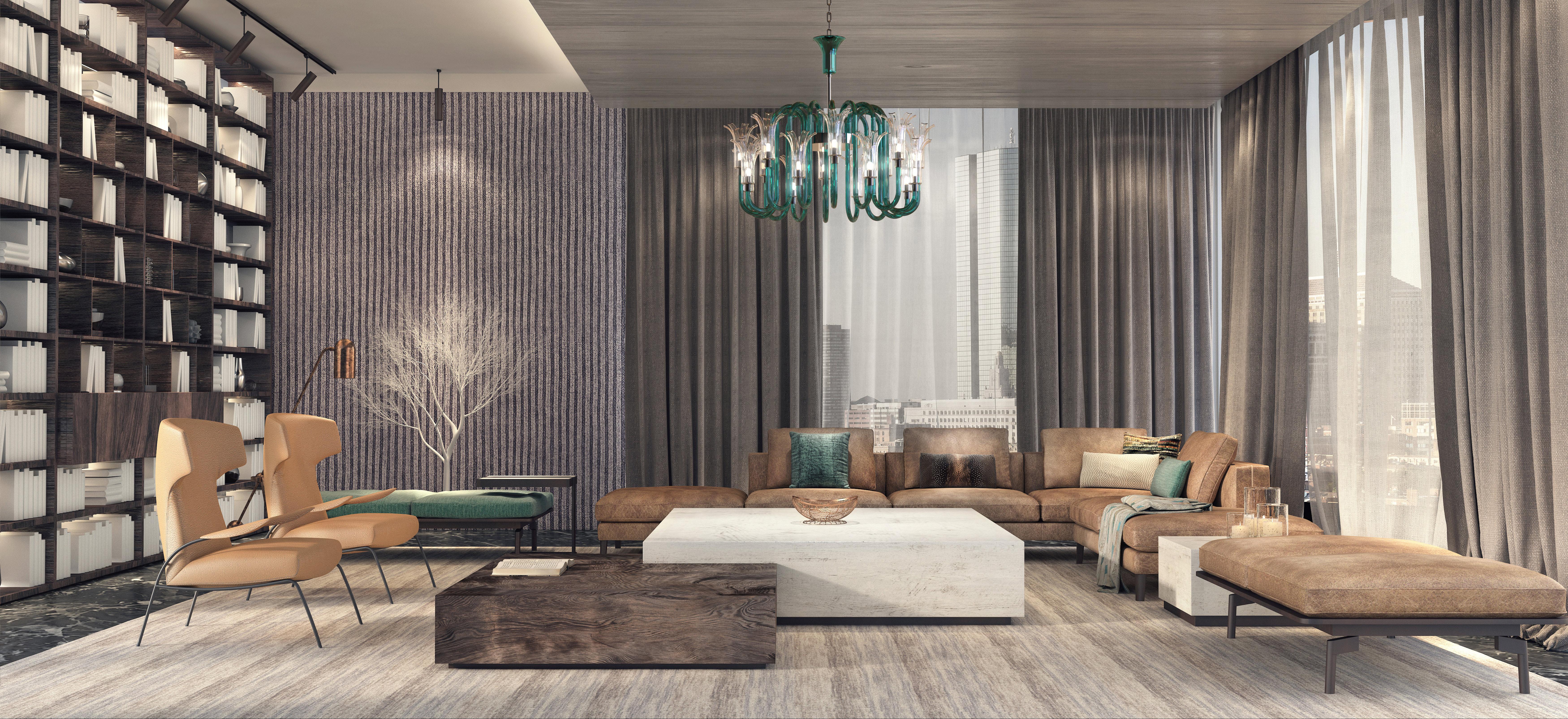 MICHELANGELO Lampadario Design Italiano – Vetro di Murano, Fino a 16 Luci Contemporáneo en venta